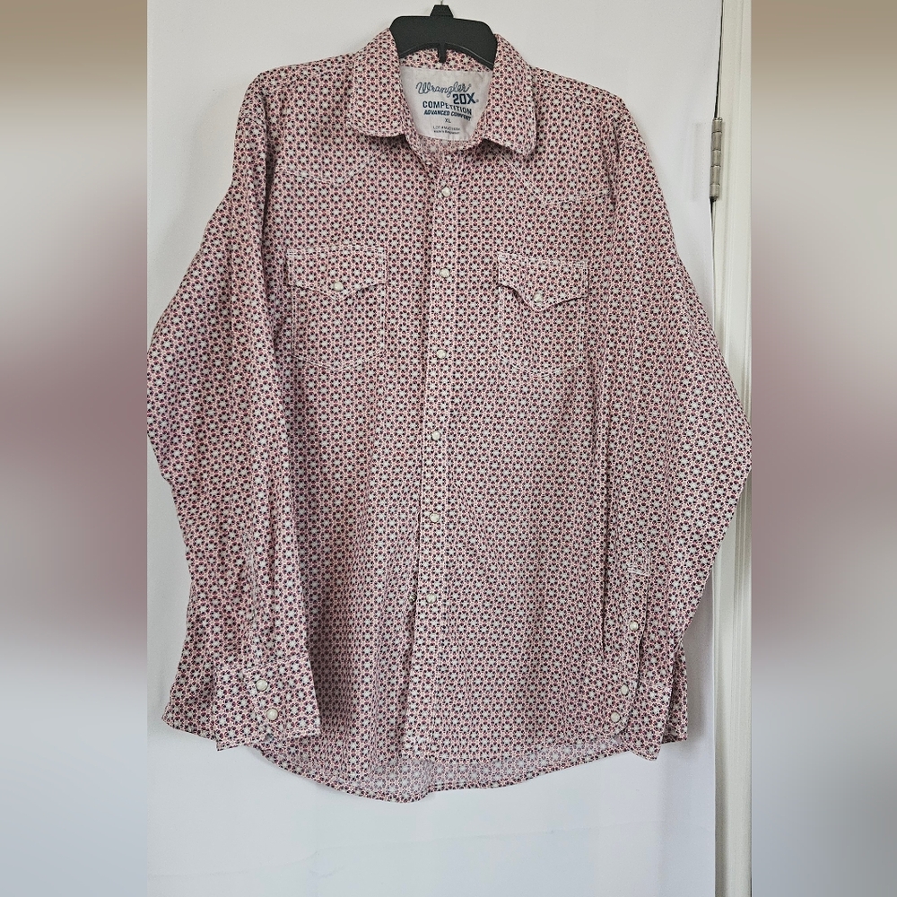Wrangler 20X Competition Advanced Comfort Long Sleeve Western Pearl Snap‎ Shirt